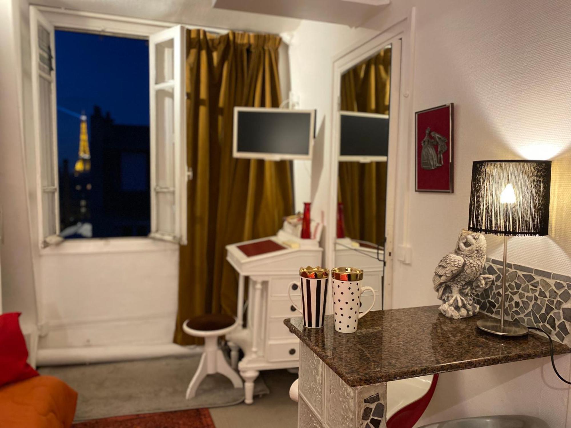 Studio Chic Paris Tour Eiffel Near Eiffel Tower 7Th Floor Exterior foto